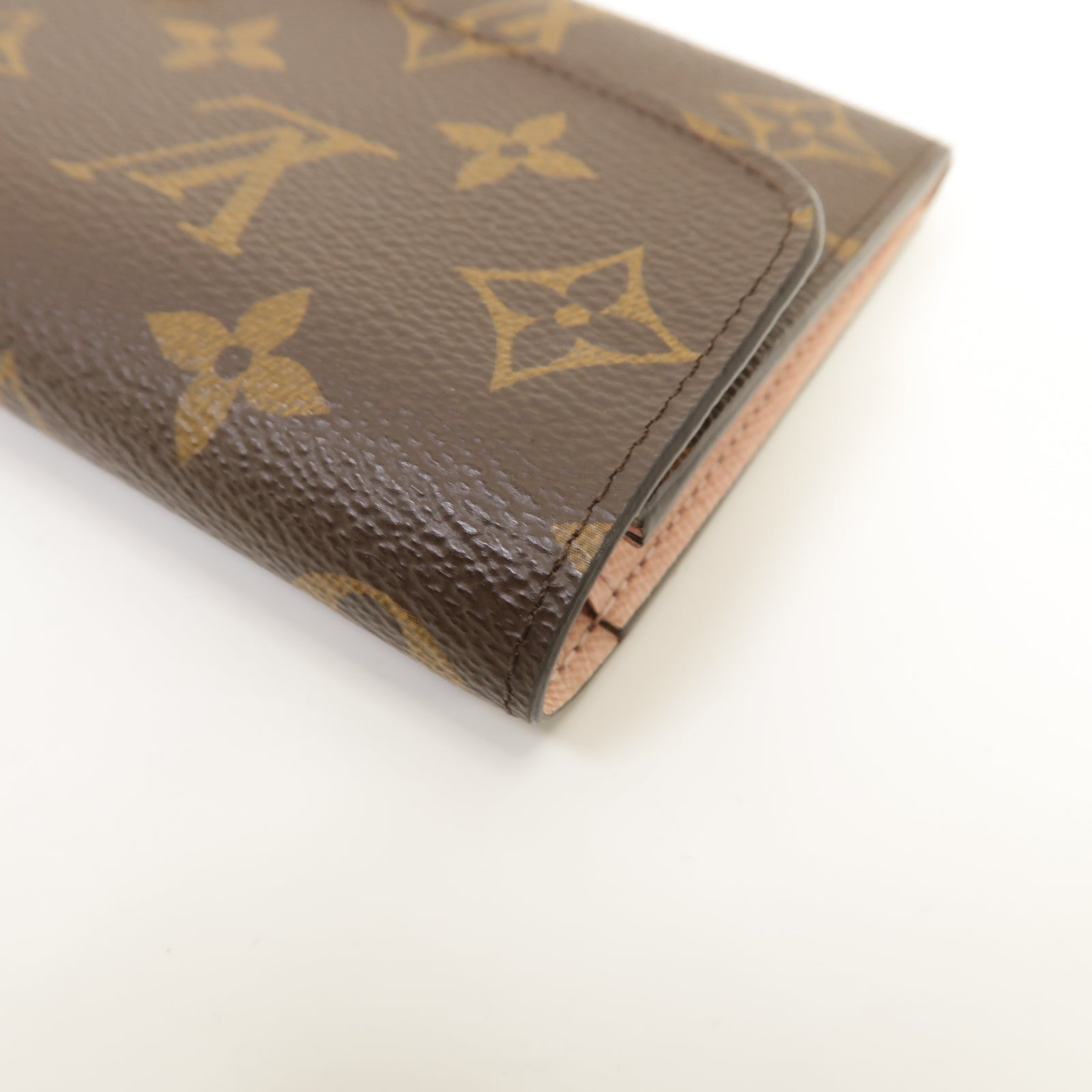 LOUIS VUITTON Monogram Emilie Wallet金扣長錢包啡色