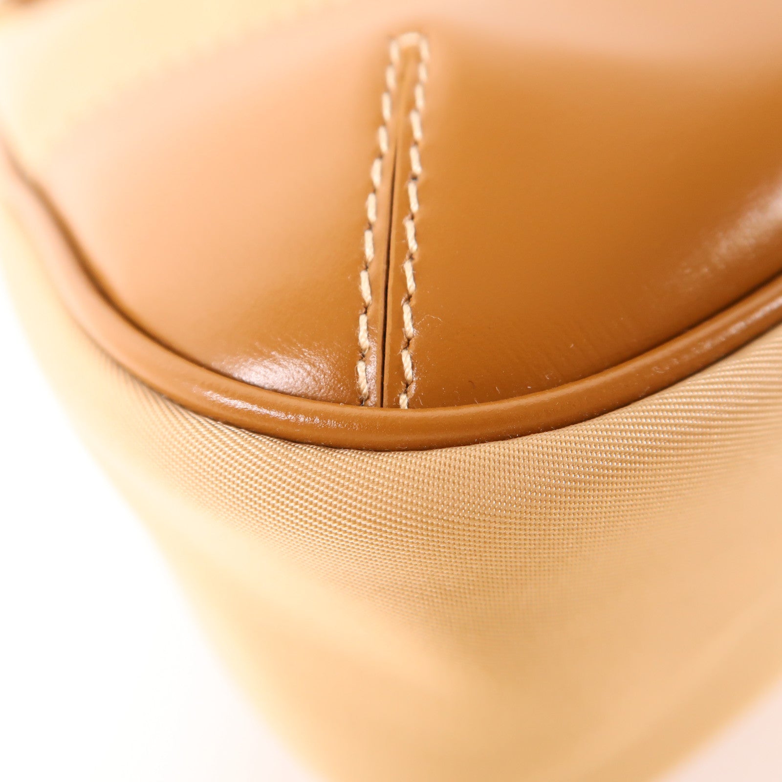 PRADA 尼龍/皮革Shoulder Bag金扣肩背袋