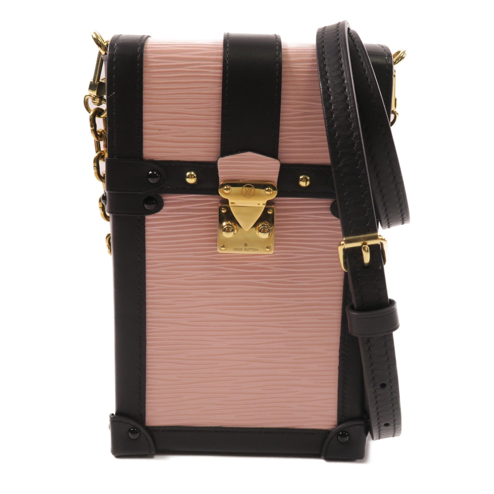 LOUIS VUITTON Epi Pochette Trunk 金扣肩背袋
