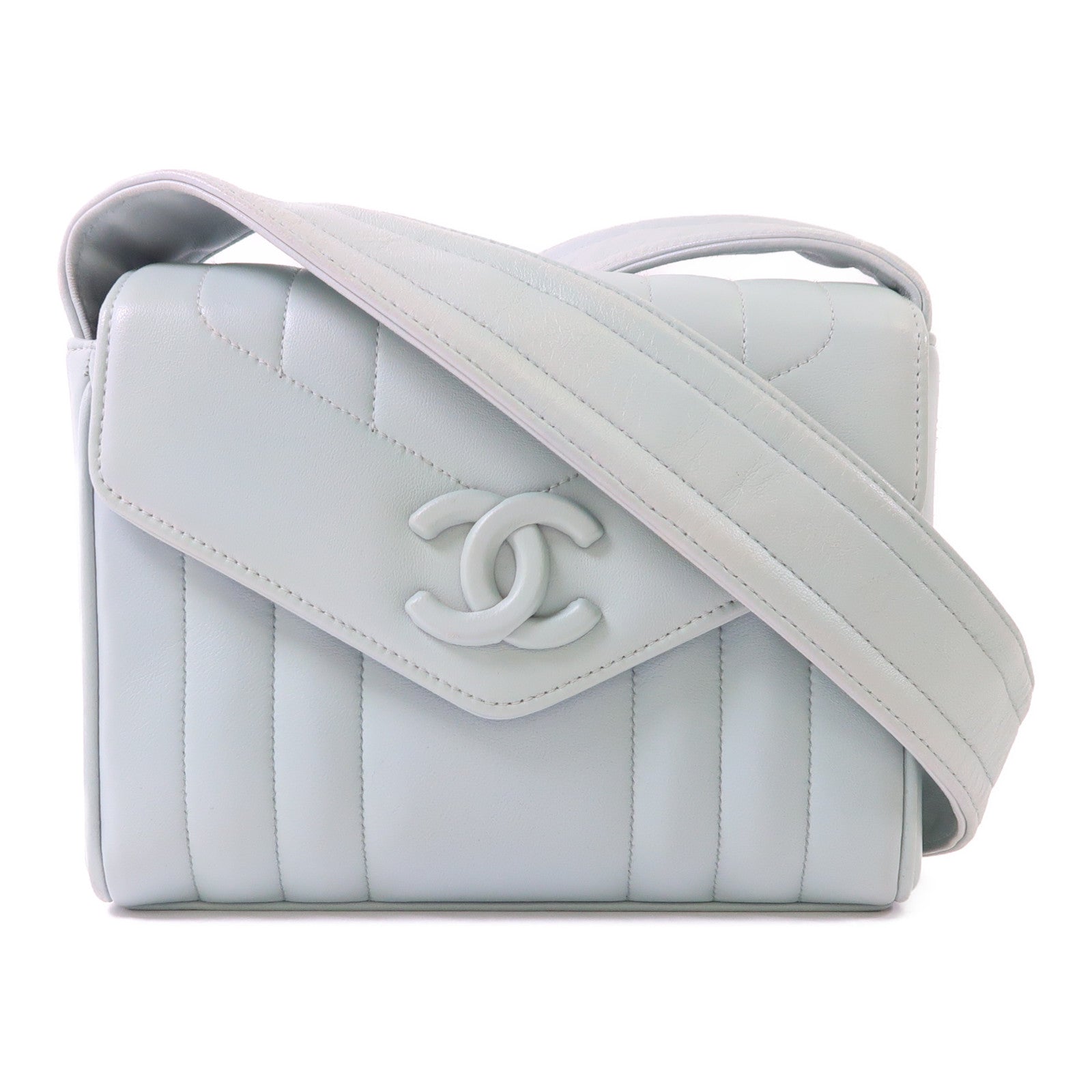 CHANEL 羊皮皮革Shoulder Bag金扣肩背袋