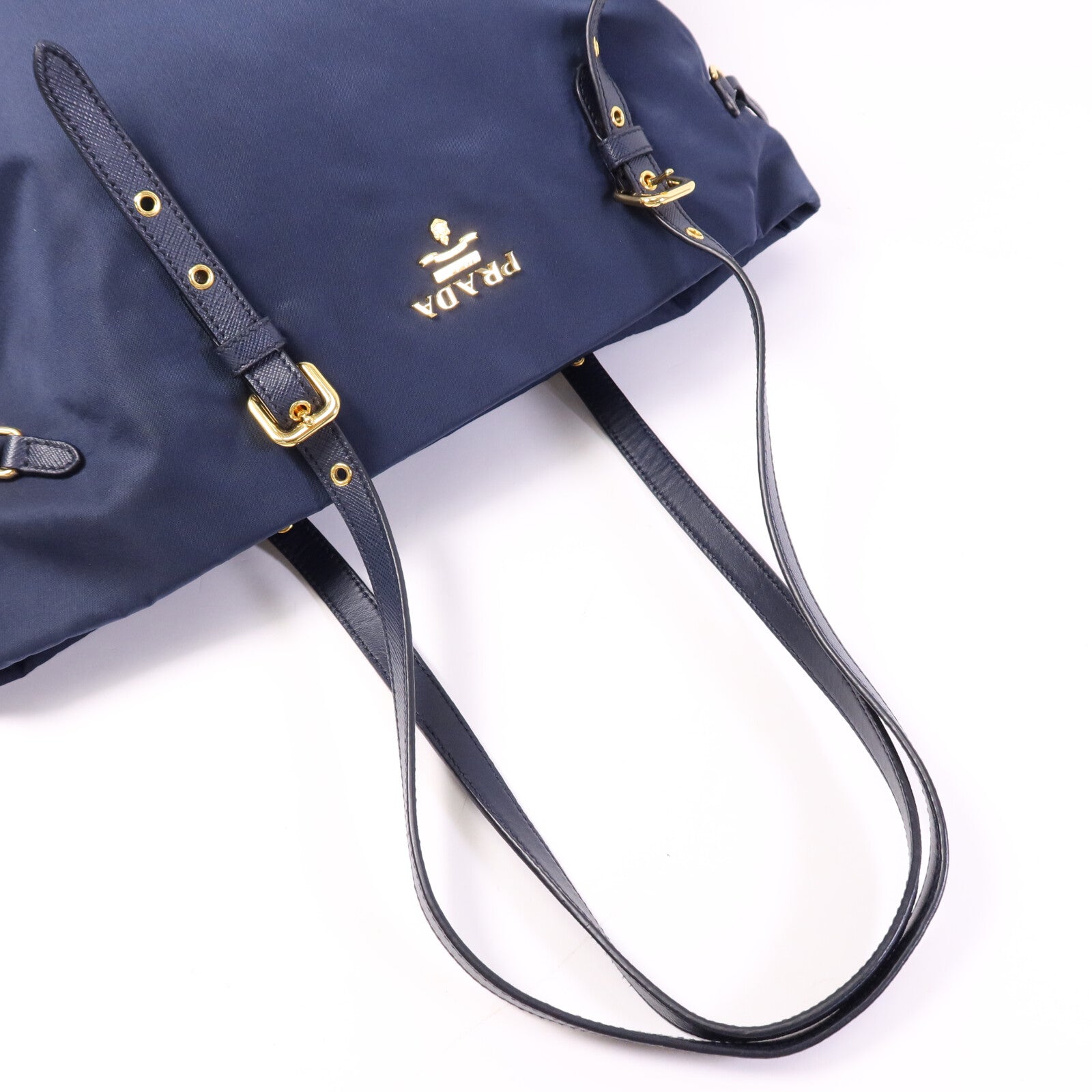 PRADA 【激減優惠】尼龍Tote Bag金扣手挽袋