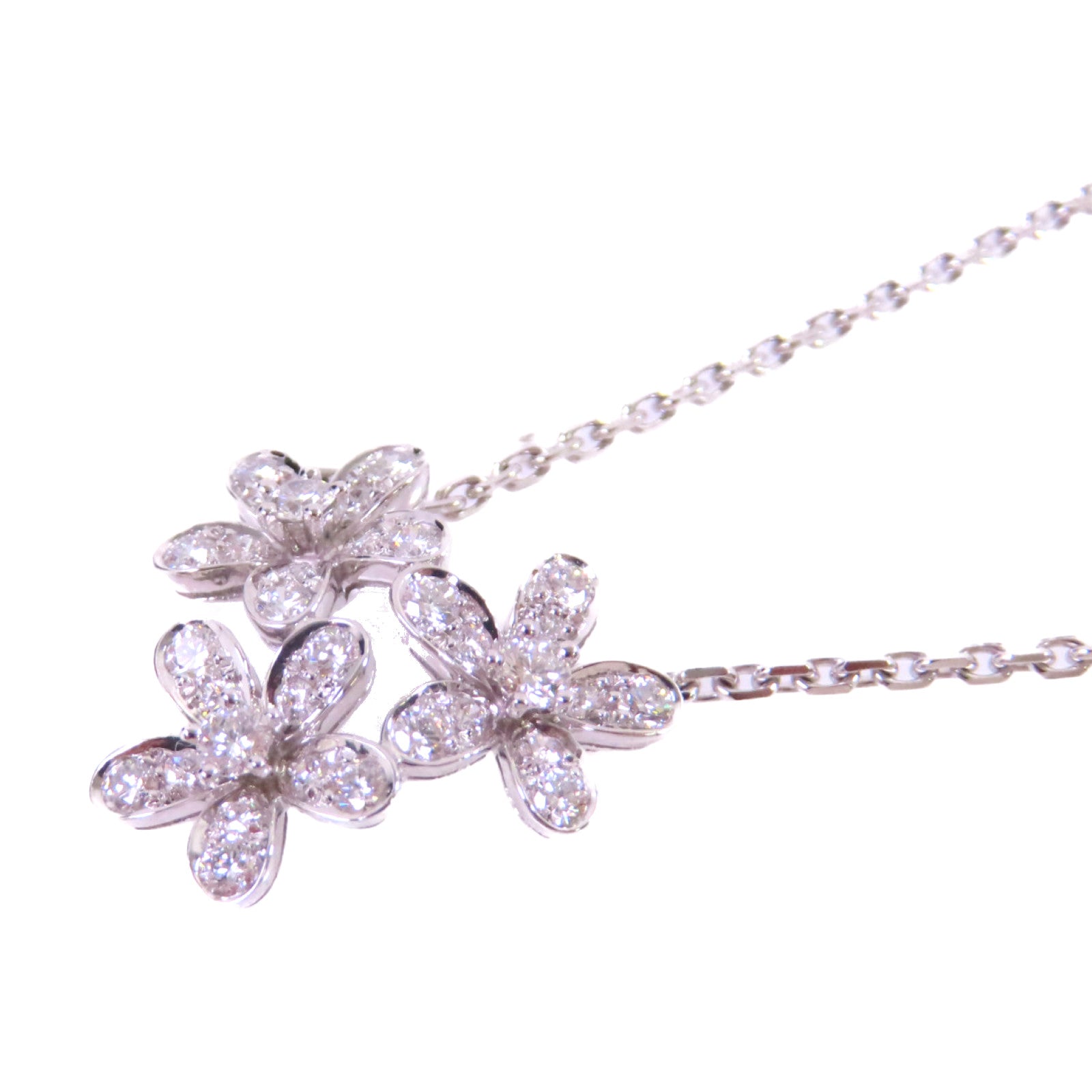Van Cleef & Arpels 18K白金/鑽石Diamond Necklace項鍊