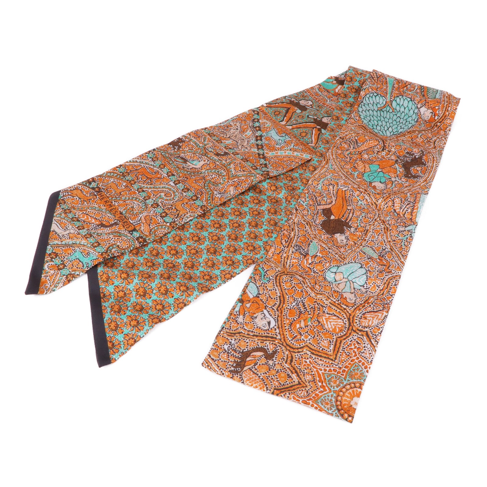 HERMES 絲質Maxi Twilly絲巾