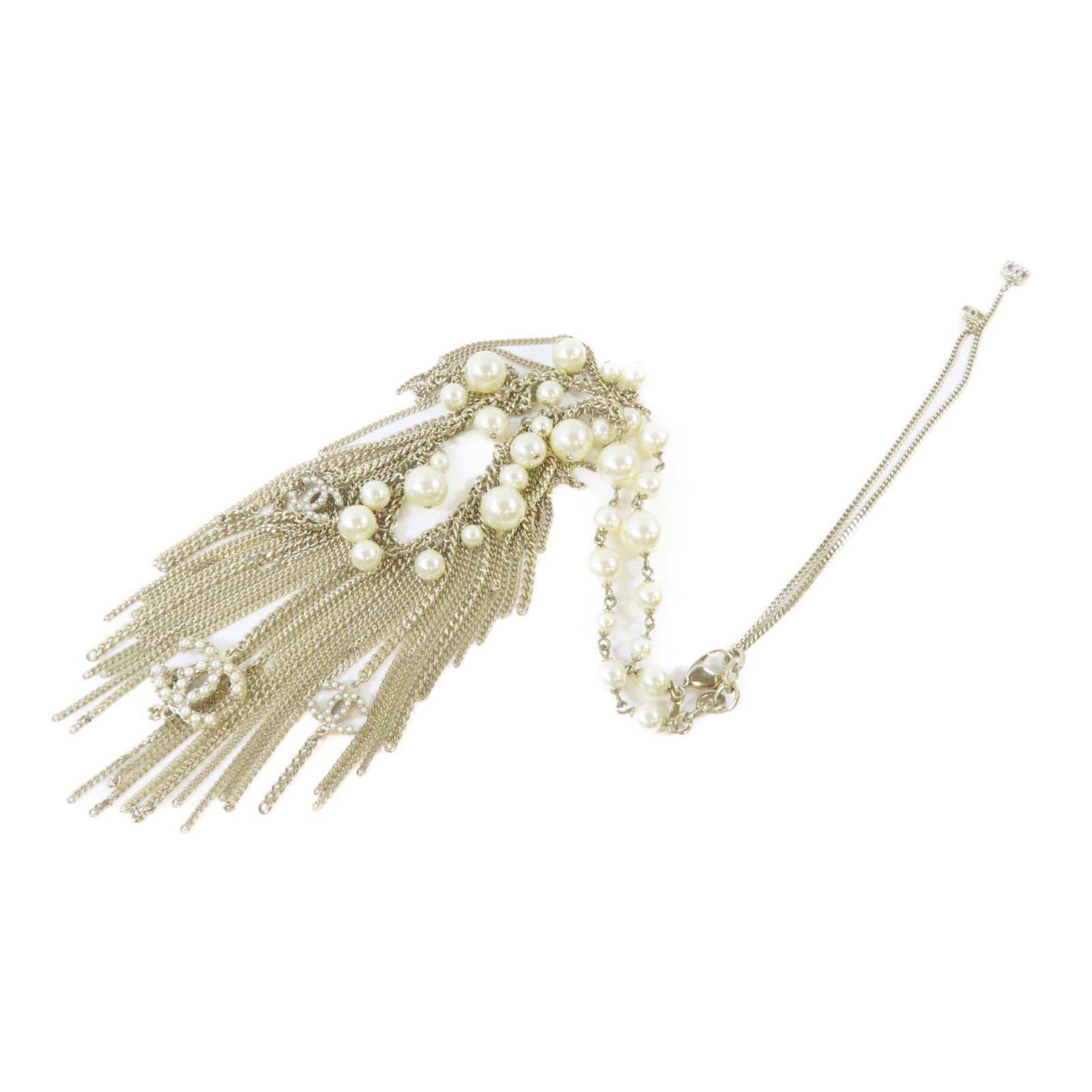 CHANEL 金屬Necklace項鍊金色#40cm