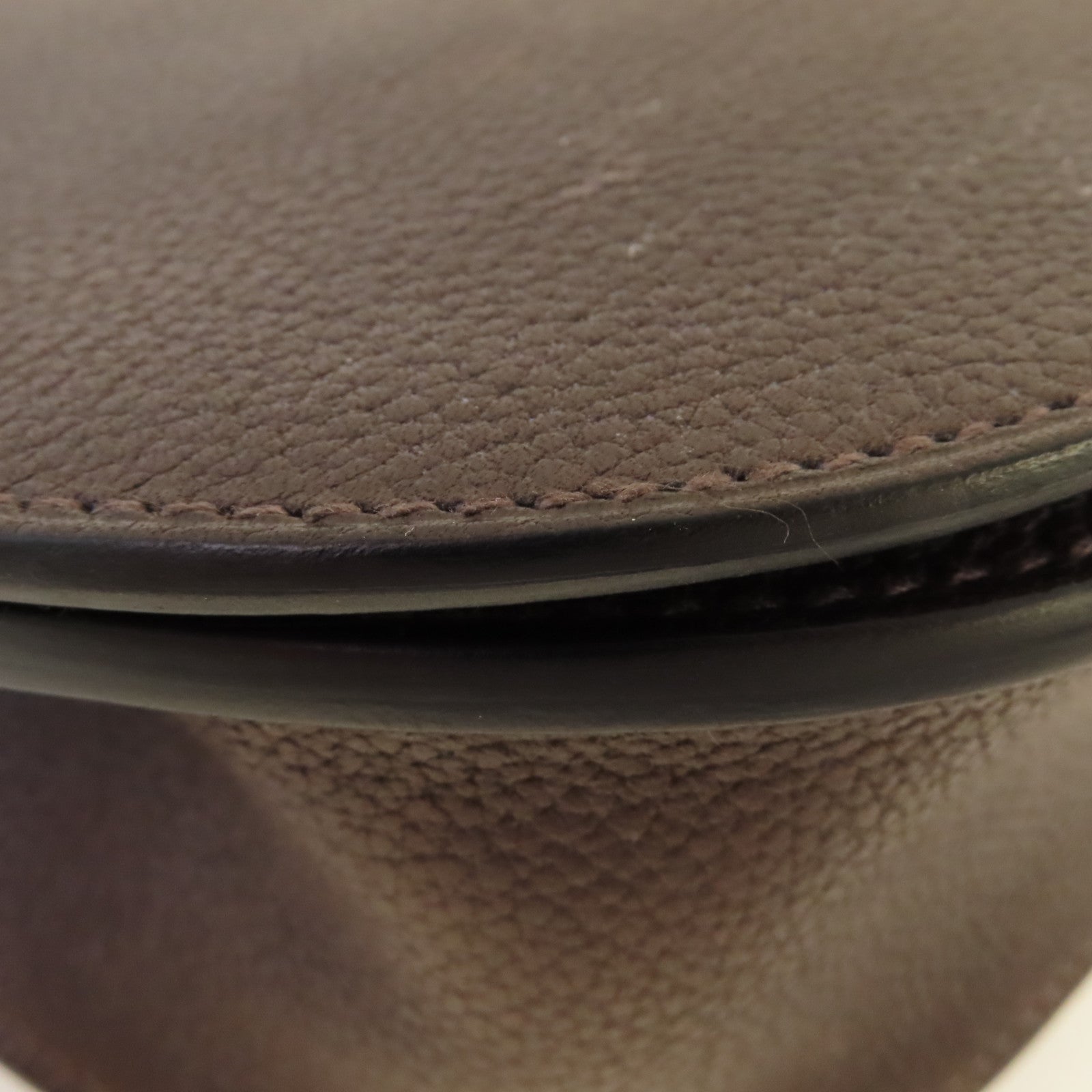 HERMES 【激減優惠】Clemence皮革Sac Saut 25 Shoulder Bag金扣肩背袋啡色
