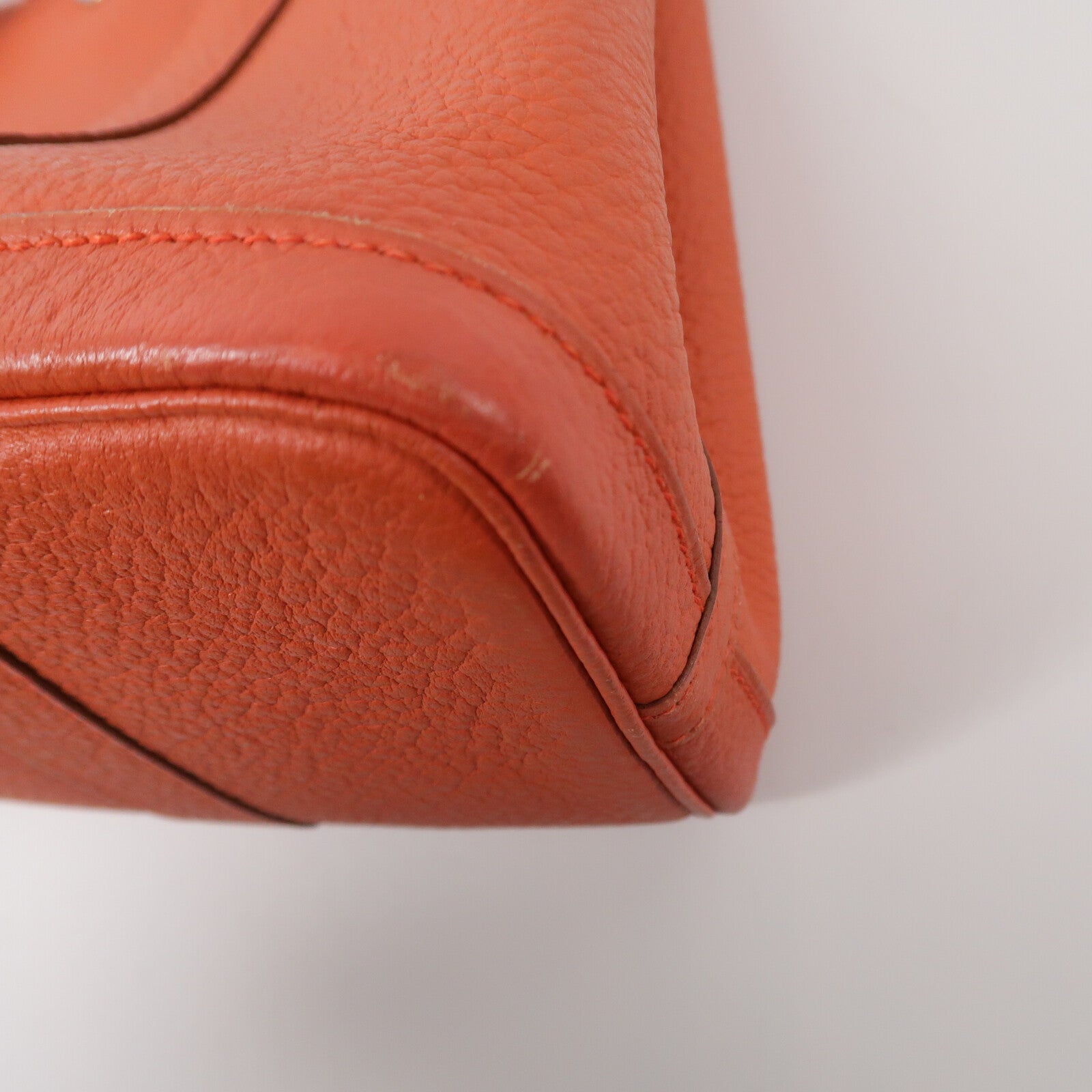 HERMES Negonda皮革Garden Party TPM手挽袋Orange