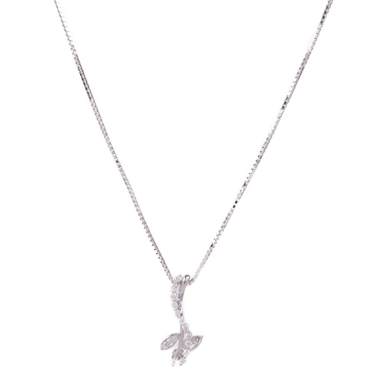 JEWELRY Diamond Necklace 18K White Gold