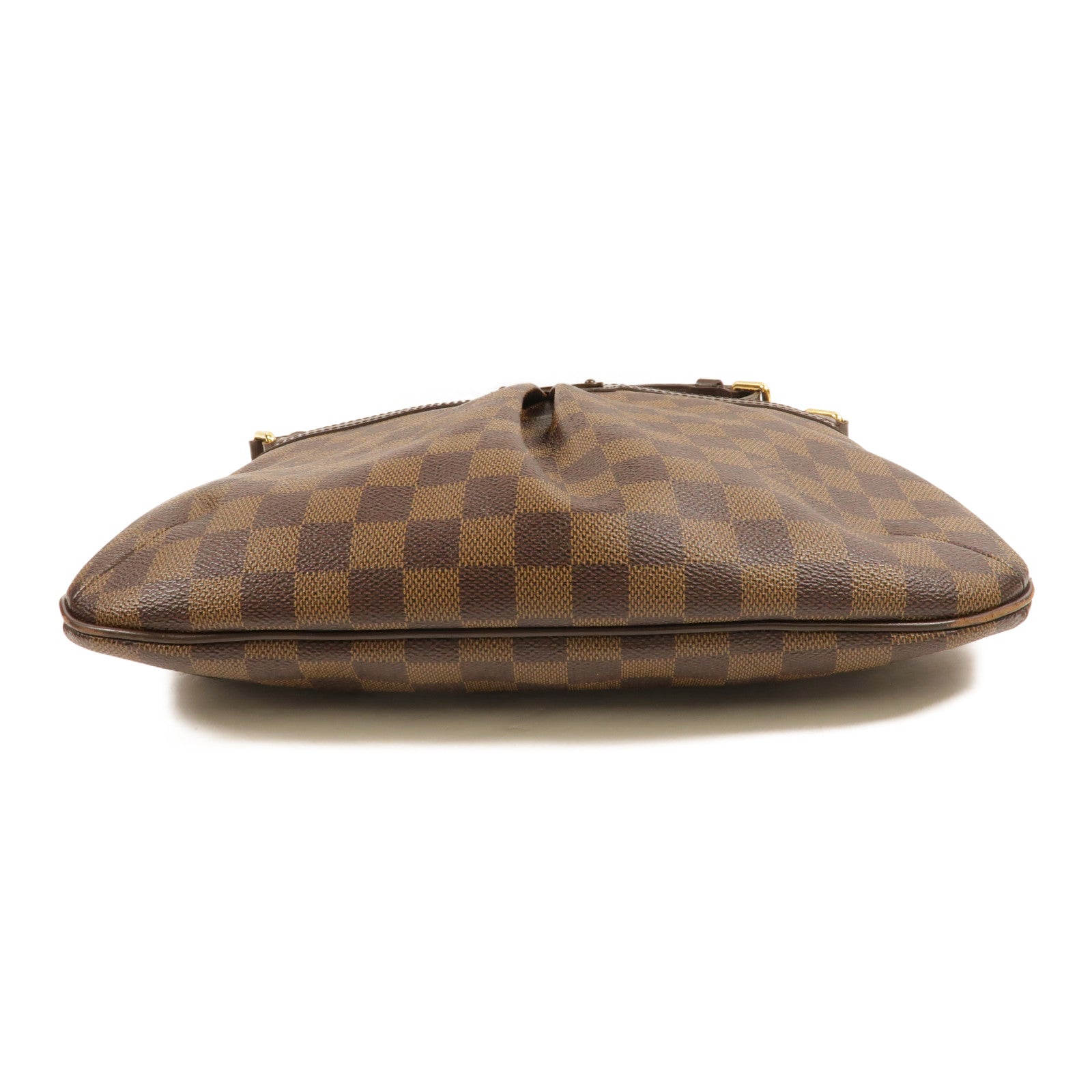 LOUIS VUITTON Damier Bloomsbury PM金扣肩背袋棕色
