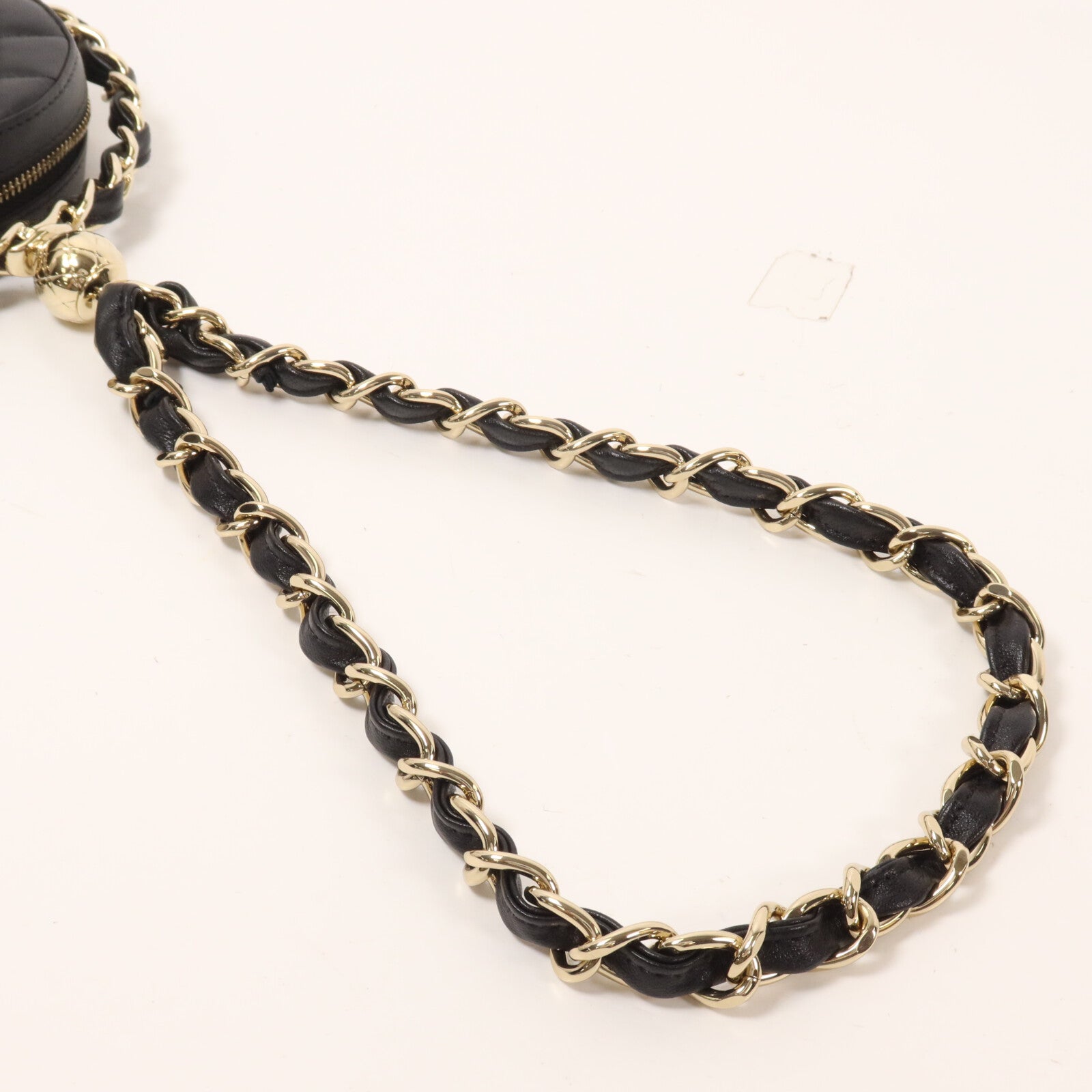 CHANEL 羊皮皮革Round Clutch With Chain鏈帶手拿包