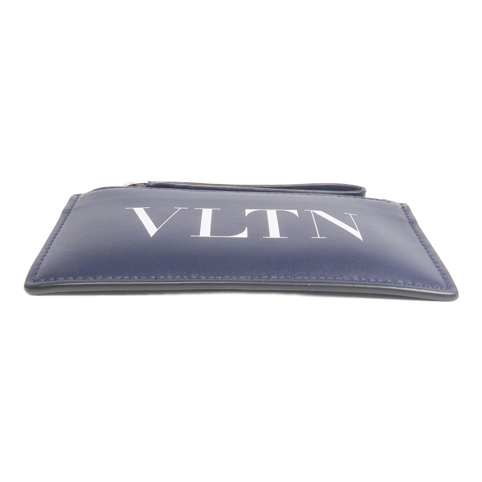 Valentino 牛皮皮革Card Case銀扣卡片套