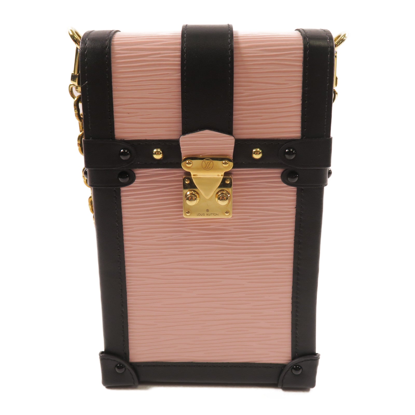 LOUIS VUITTON Epi Pochette Trunk 金扣肩背袋