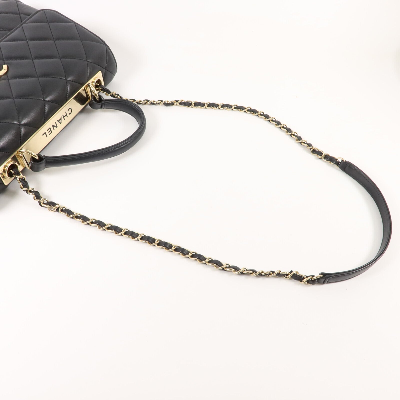 CHANEL 羊皮皮革Trendy CC Top Handle手挽肩背兩用袋