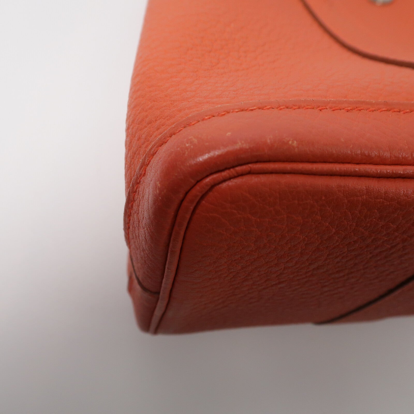 HERMES Negonda皮革Garden Party TPM手挽袋Orange