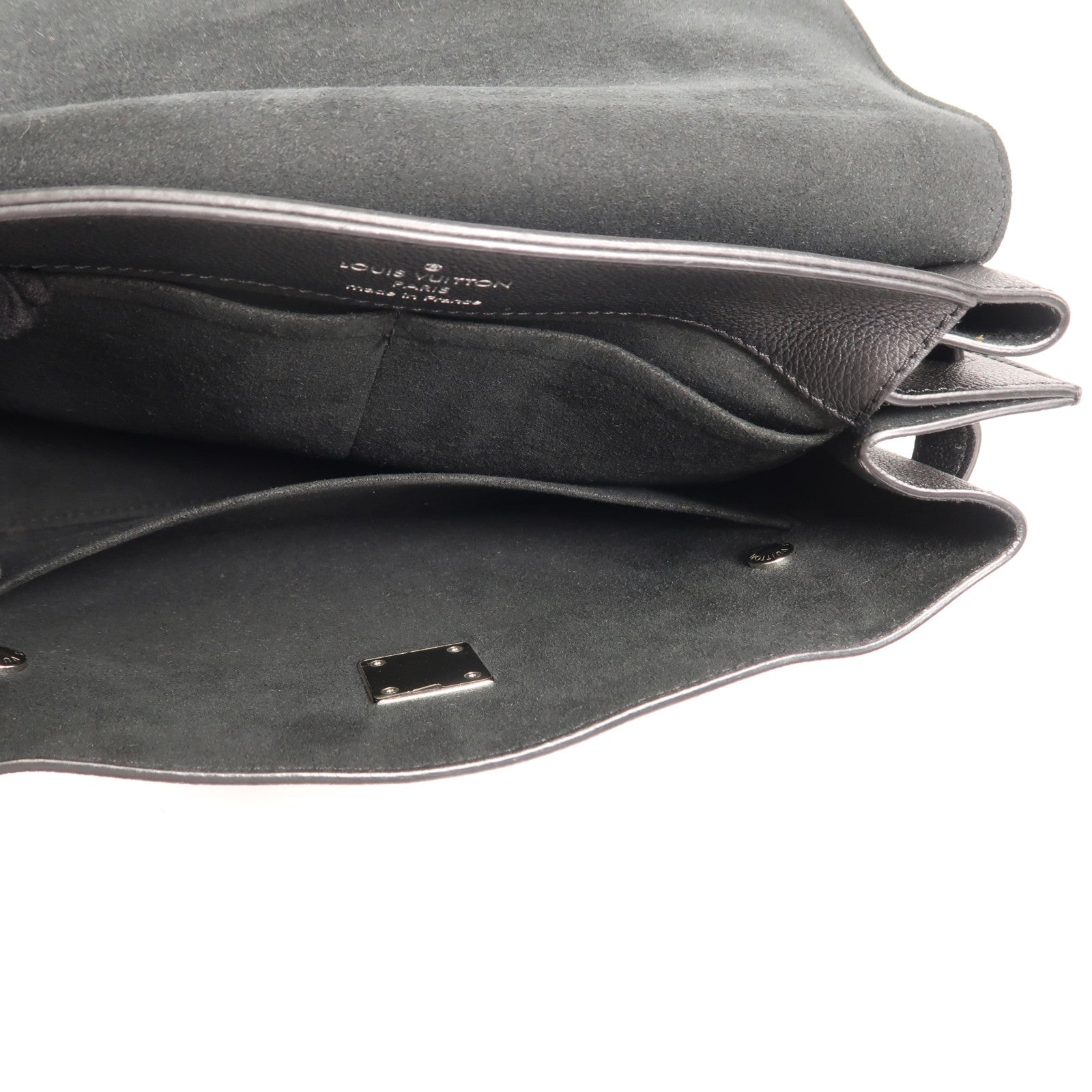 LOUIS VUITTON 牛皮皮革Lockme Ever銀扣手挽肩背兩用袋