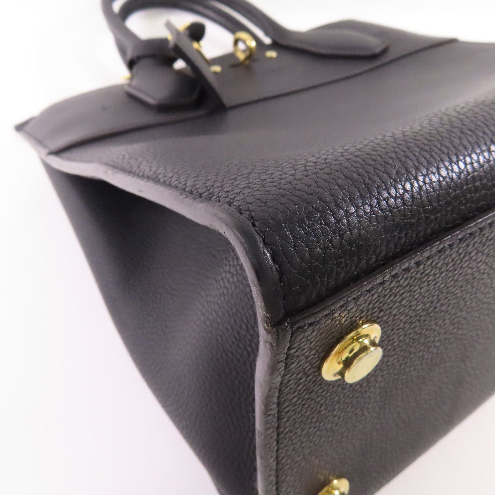 LOUIS VUITTON 皮革City Steamer MM金扣手挽肩背兩用袋