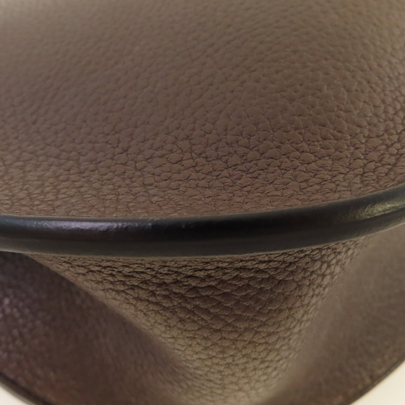HERMES 【激減優惠】Clemence皮革Sac Saut 25 Shoulder Bag金扣肩背袋啡色