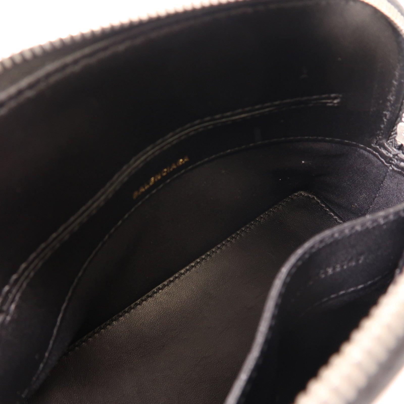 BALENCIAGA 牛皮皮革Ville銀扣手挽肩背兩用袋黑色