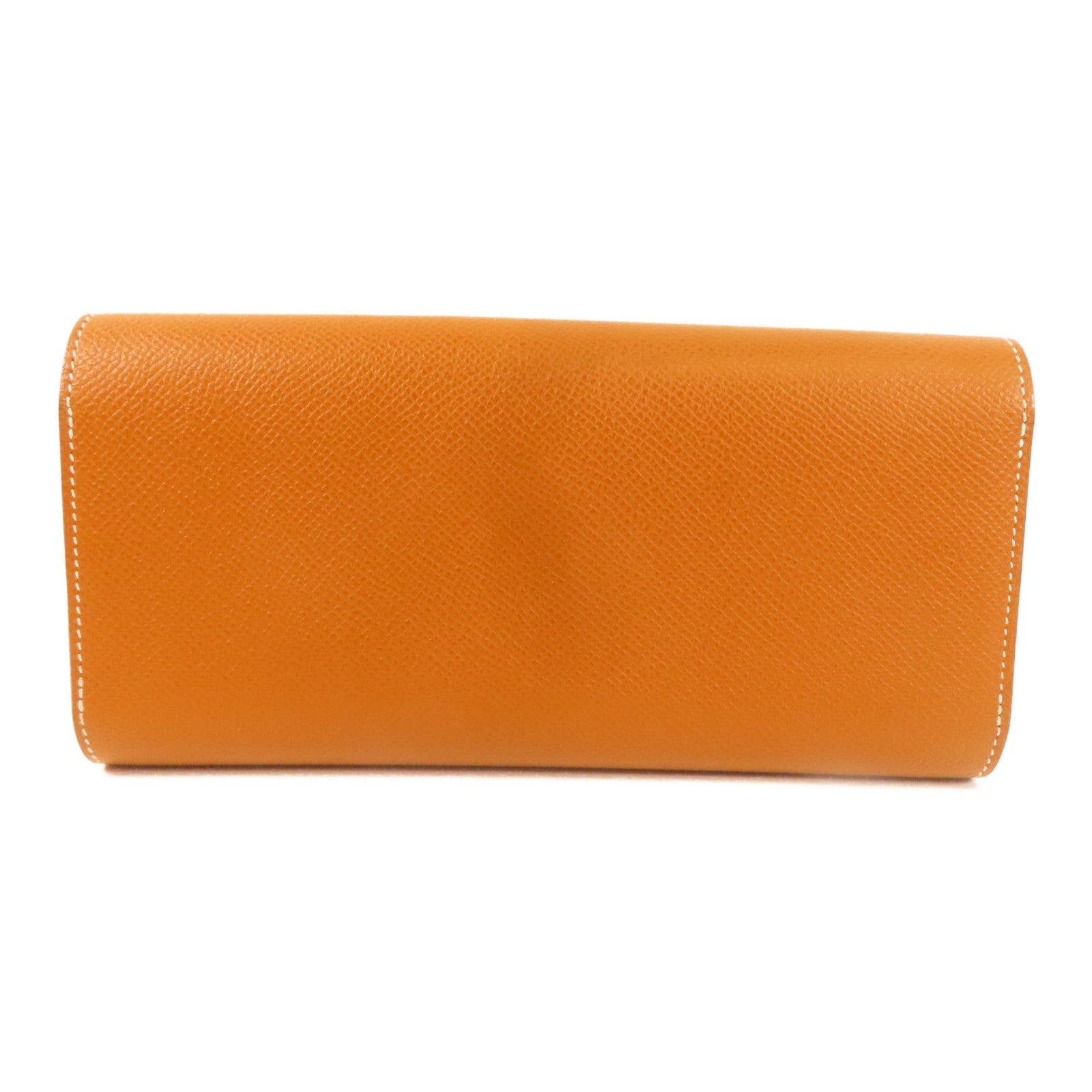 HERMES Passant en Excellent Etat Marron Long wallet Epsom Leather Gold