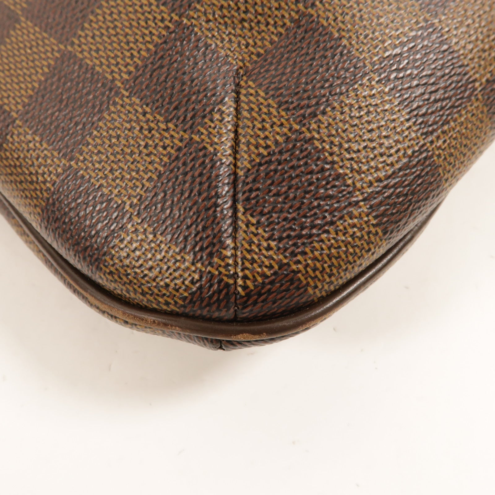 LOUIS VUITTON Damier Bloomsbury PM金扣肩背袋棕色