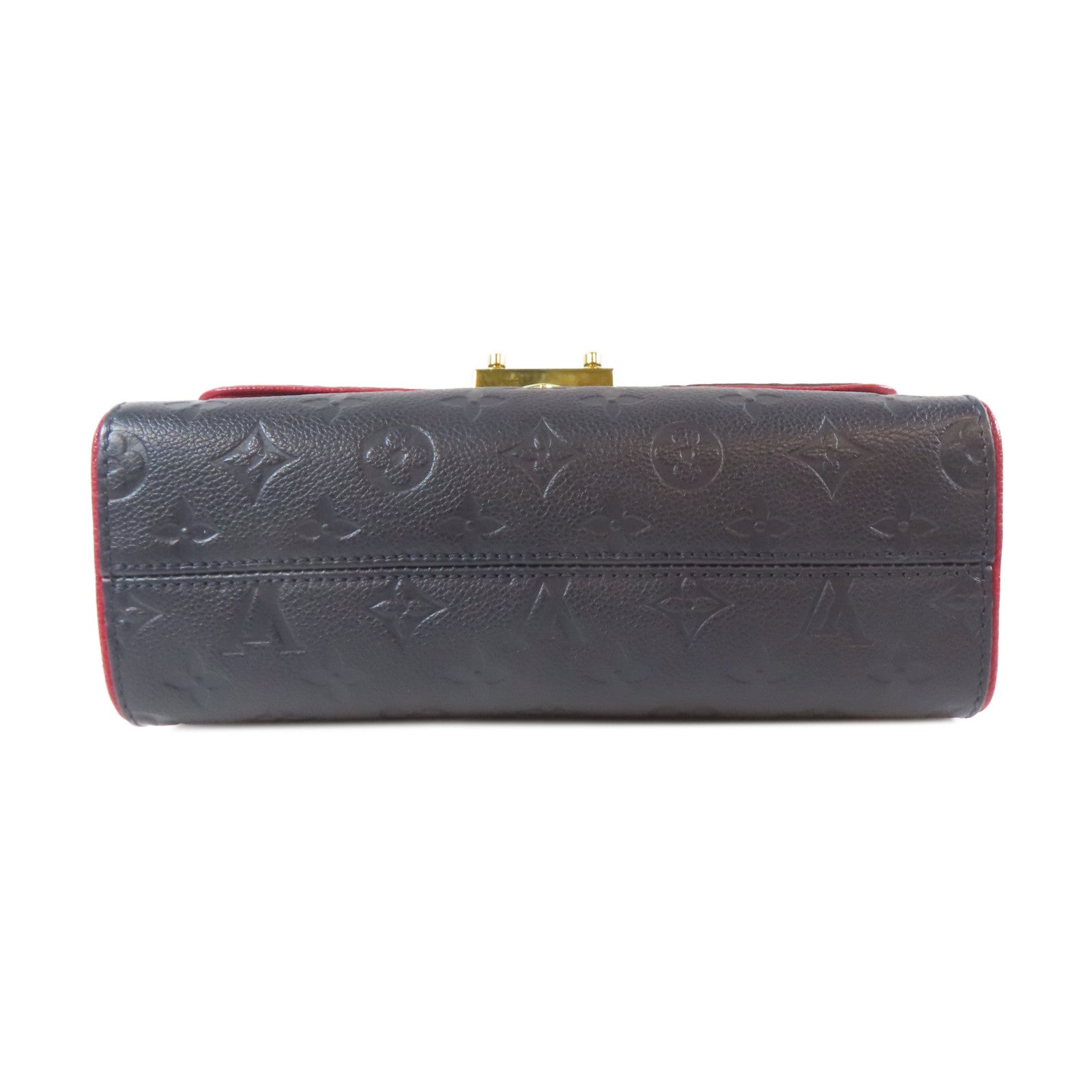 LOUIS VUITTON 【激減優惠】Monogram Empreinte Saint Sulpice PM金扣鏈帶肩背袋藍色