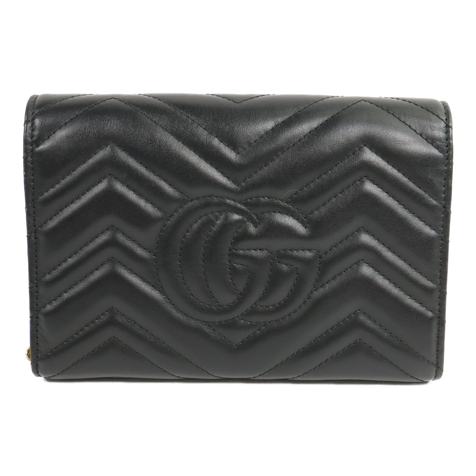 GUCCI 牛皮皮革GG Marmont Shoulder Bag鏈帶肩背袋