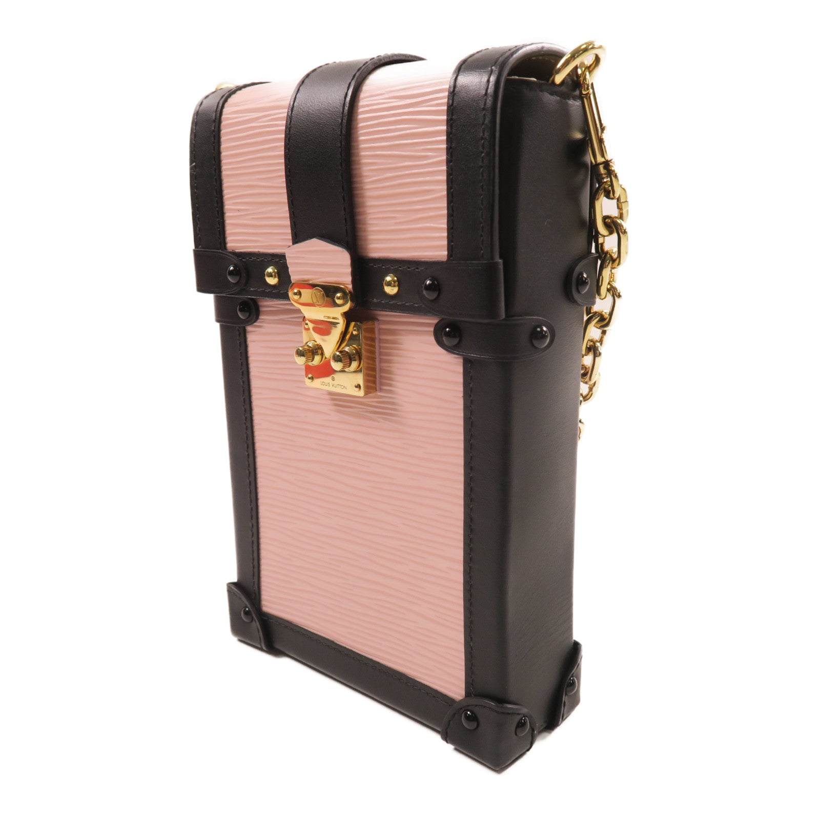 LOUIS VUITTON Epi Pochette Trunk 金扣肩背袋