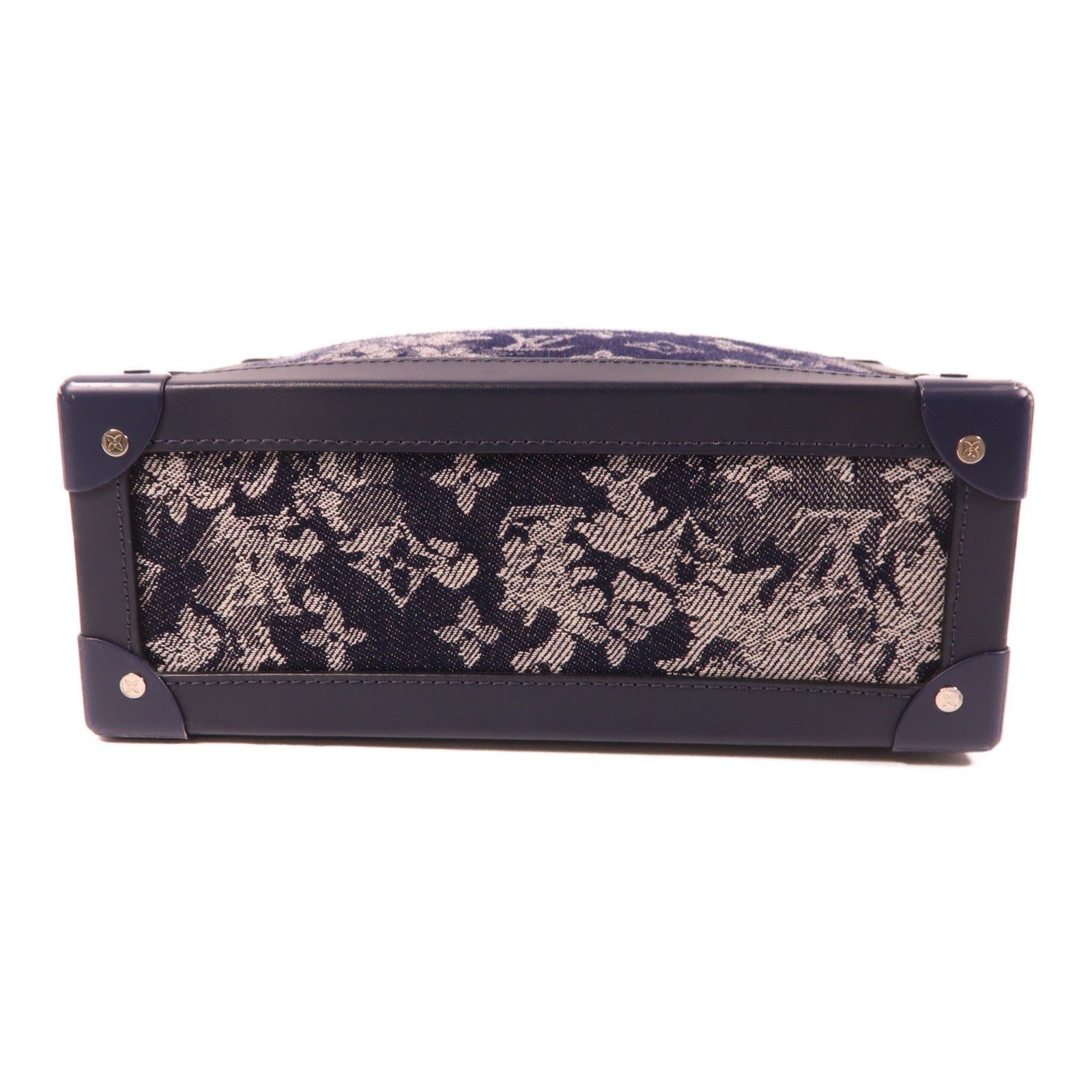 LOUIS VUITTON LV SHW Soft Trunk Shoulder Bag M57283 Monogram Tapestry Navy