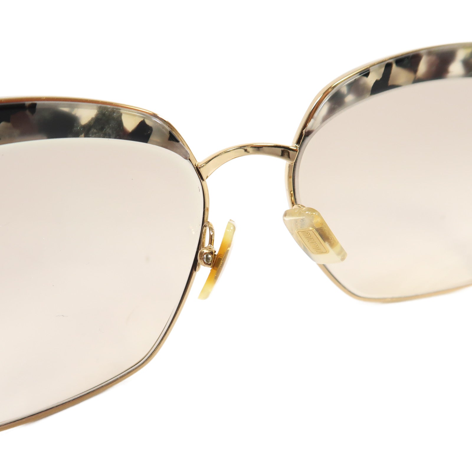 Miu Miu 金屬Sunglasses太陽眼鏡金色/黑色