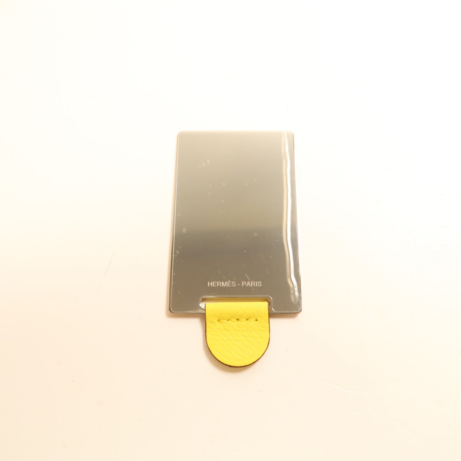 HERMES Epsom皮革Constance Mini 3銀扣肩背袋Jaune Citron