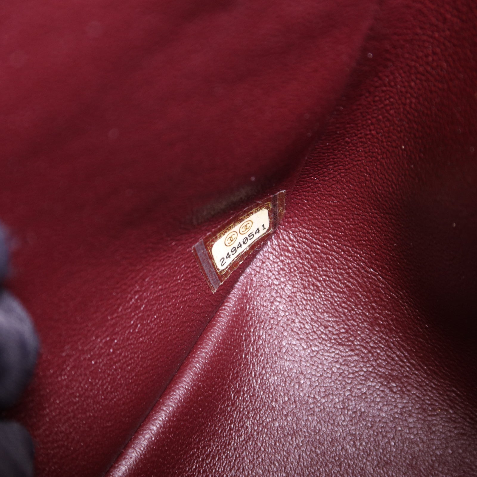 CHANEL 羊皮皮革Large Classic銀扣鏈帶手挽肩背兩用袋