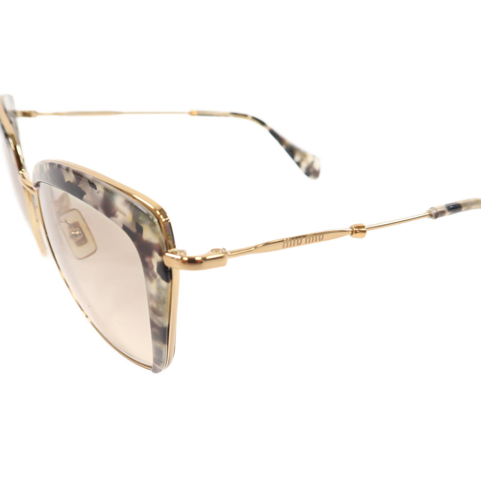 Miu Miu 金屬Sunglasses太陽眼鏡金色/黑色