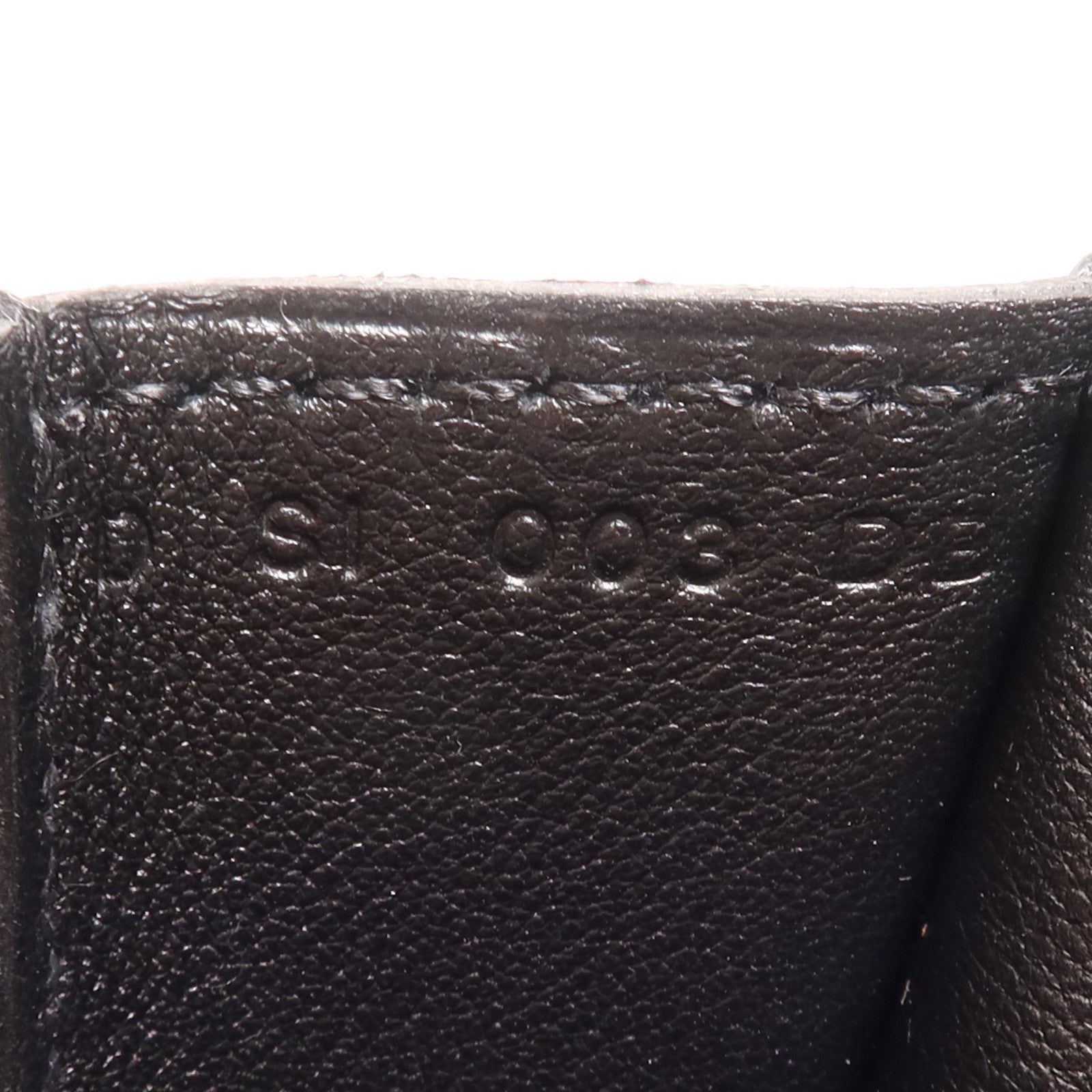 HERMES Swift皮革Halzan Mini金扣手挽肩背兩用袋Noir