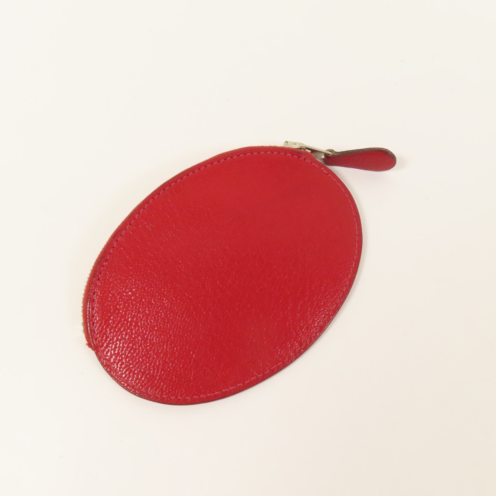 HERMES Chevre皮革Evelyne Coin Purse零錢包Red