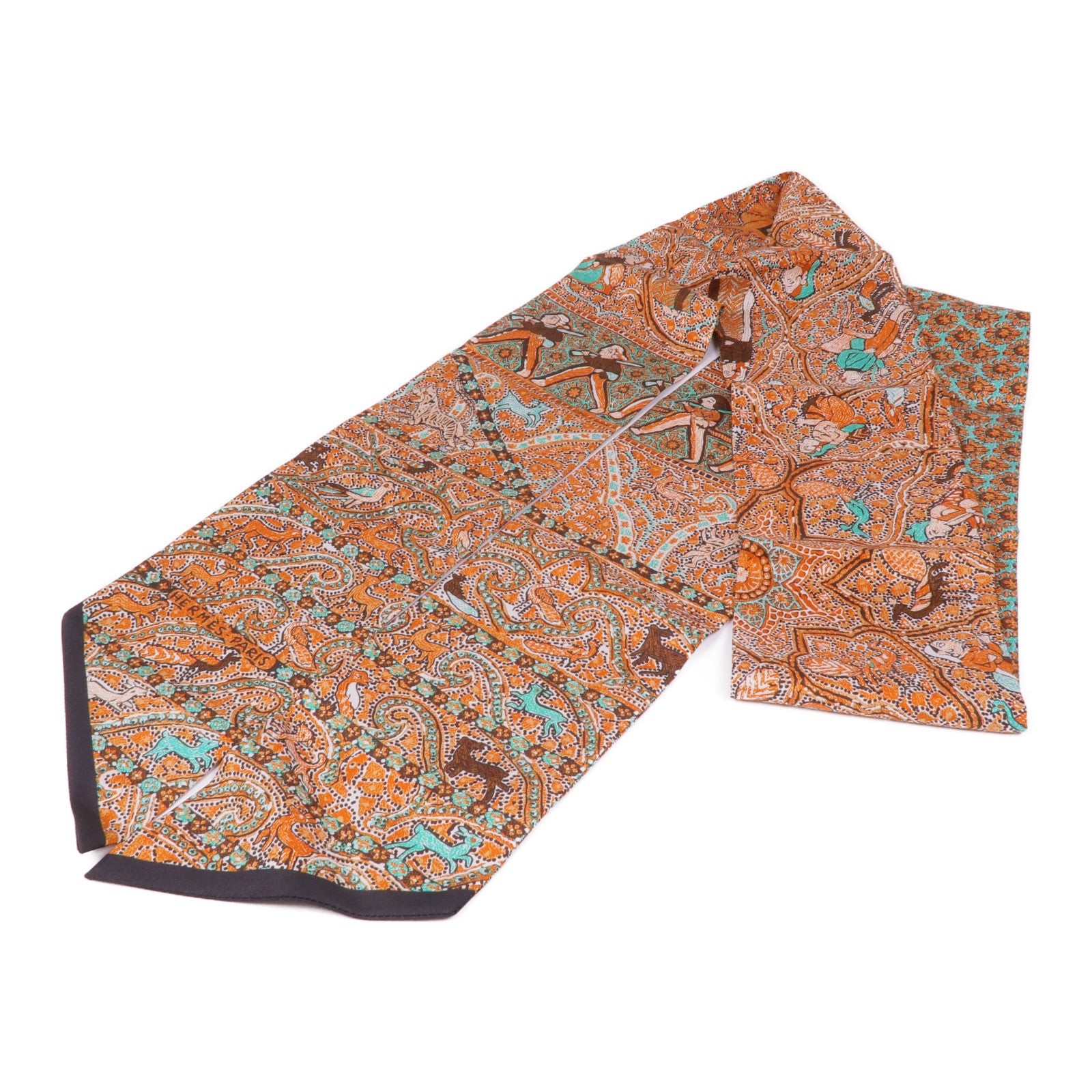 HERMES 絲質Maxi Twilly絲巾