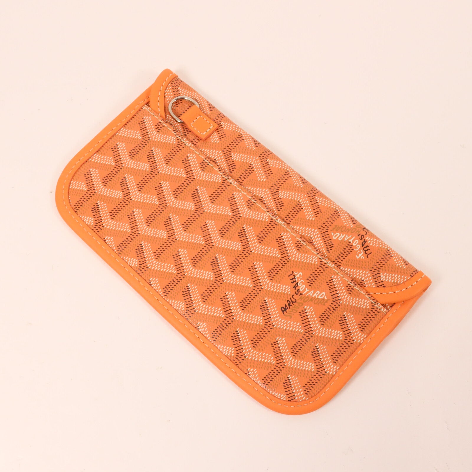 GOYARD 塗層帆布/牛皮皮革Anjou PM手挽袋