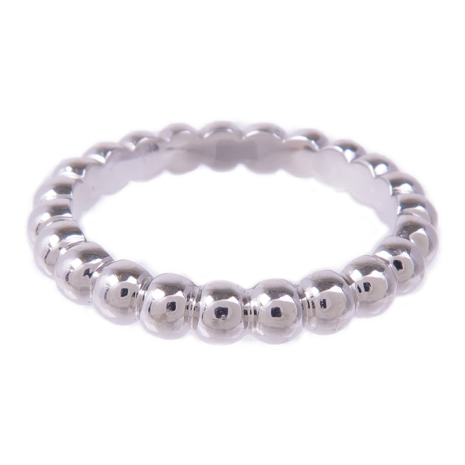 Van Cleef & Arpels 【激減優惠】18K白金Perlée pearls of Gold Ring戒指VCA#50/US#5.25