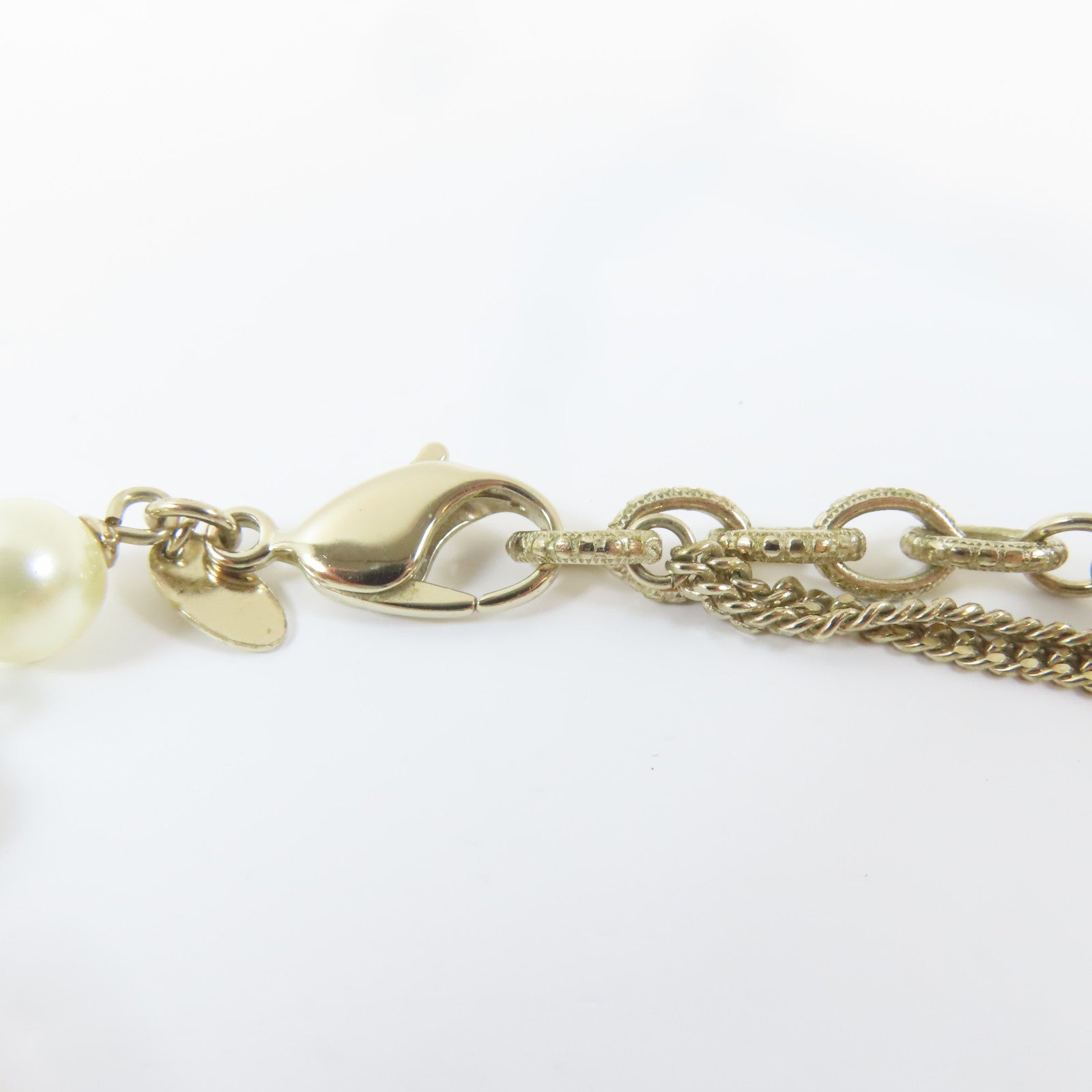 CHANEL 金屬Necklace項鍊金色#40cm