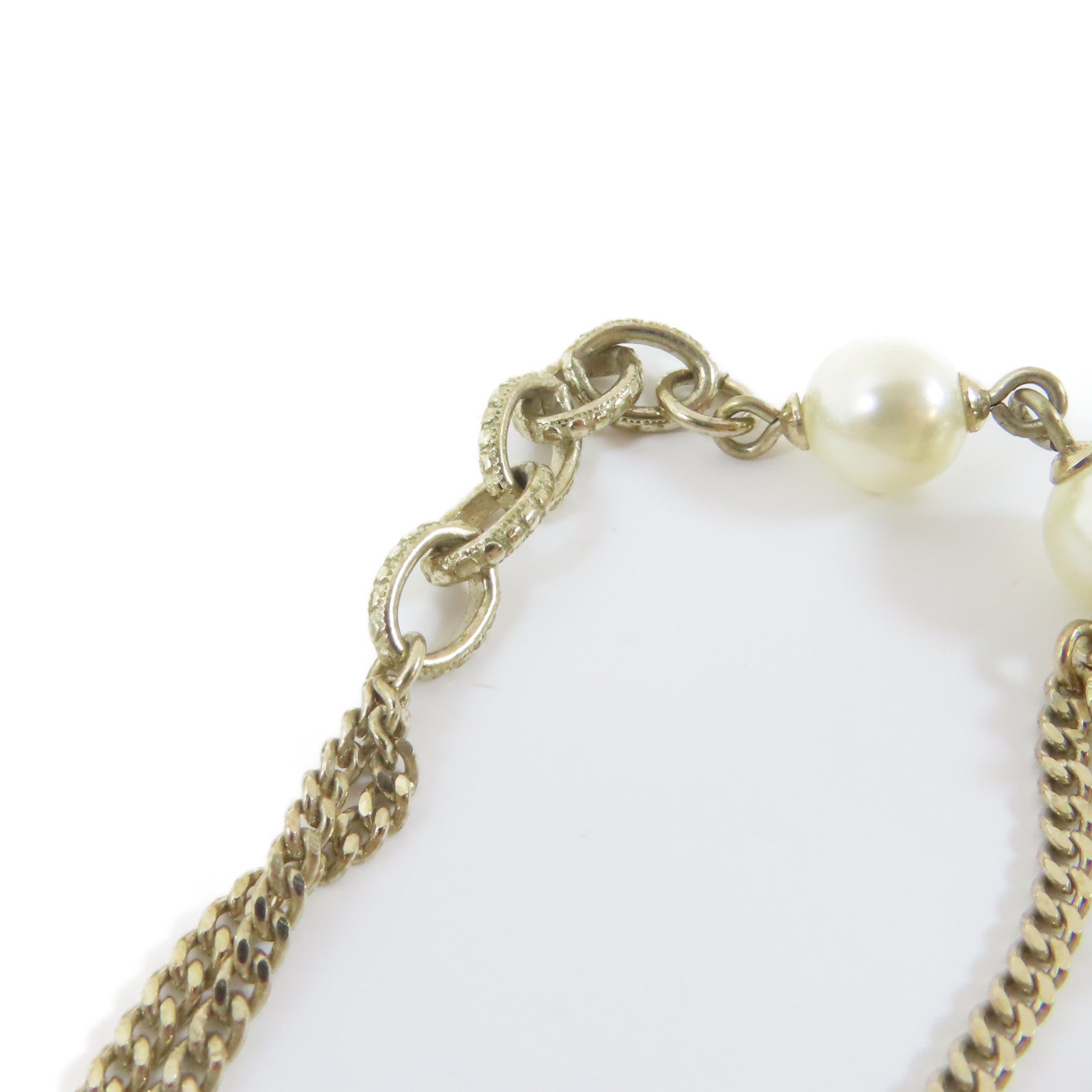 CHANEL 金屬Necklace項鍊金色#40cm