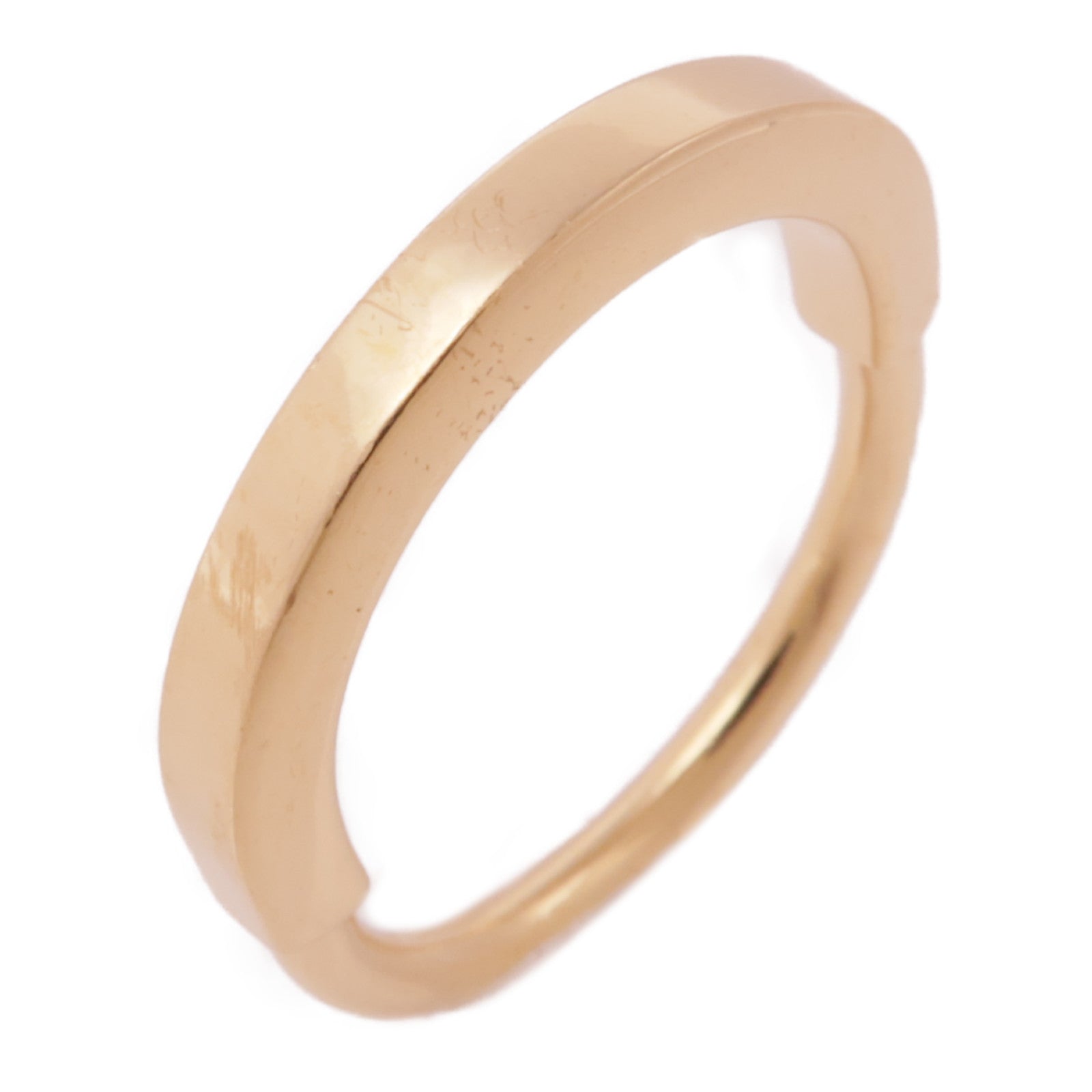 TIFFANY＆CO 18K玫瑰金Lock Ring戒指Tiffany#55/US#7.25