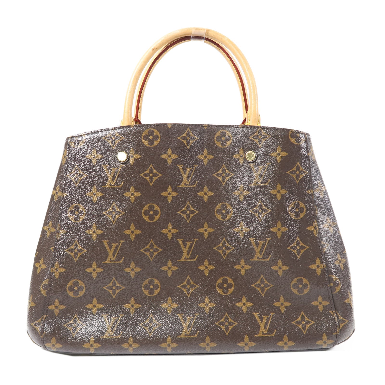LOUIS VUITTON Monogram Montaigne金扣手挽肩背兩用袋啡色