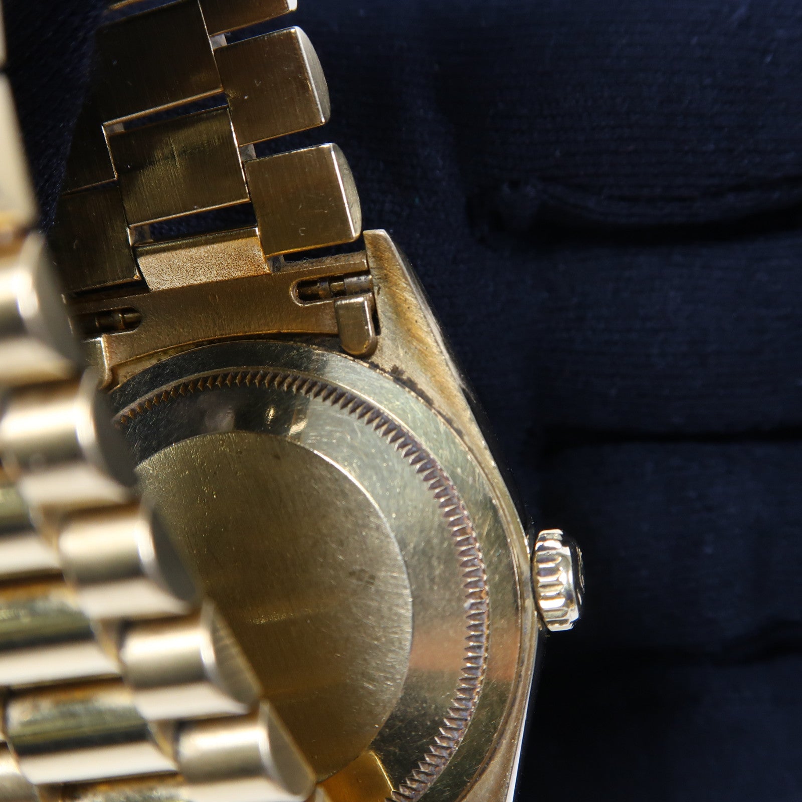 ROLEX Day-Date 18K黃金手錶自動機芯深藍色