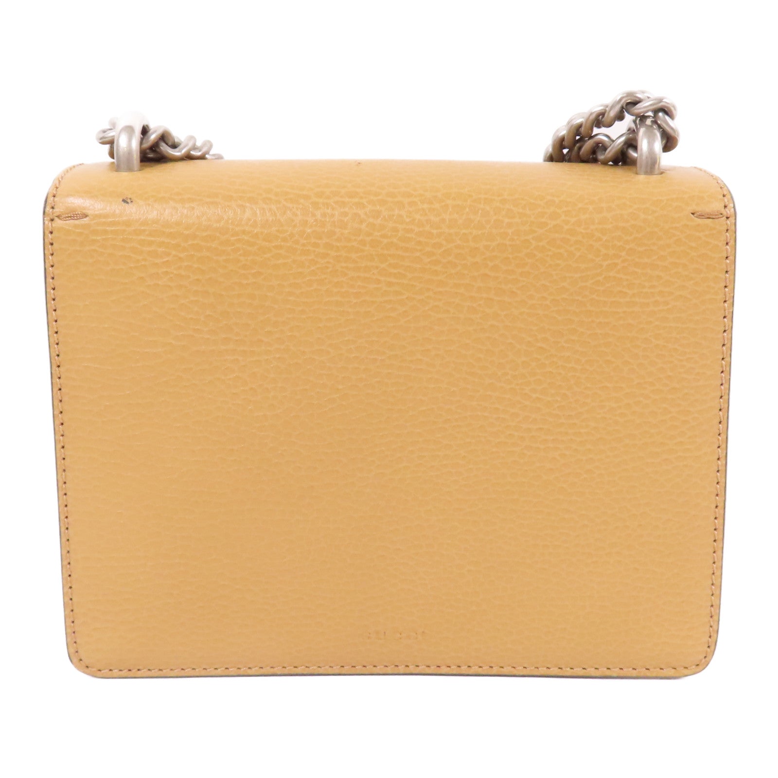 GUCCI GG SHW Dionysus Chain Shoulder Bag Calfskin Leather Brown