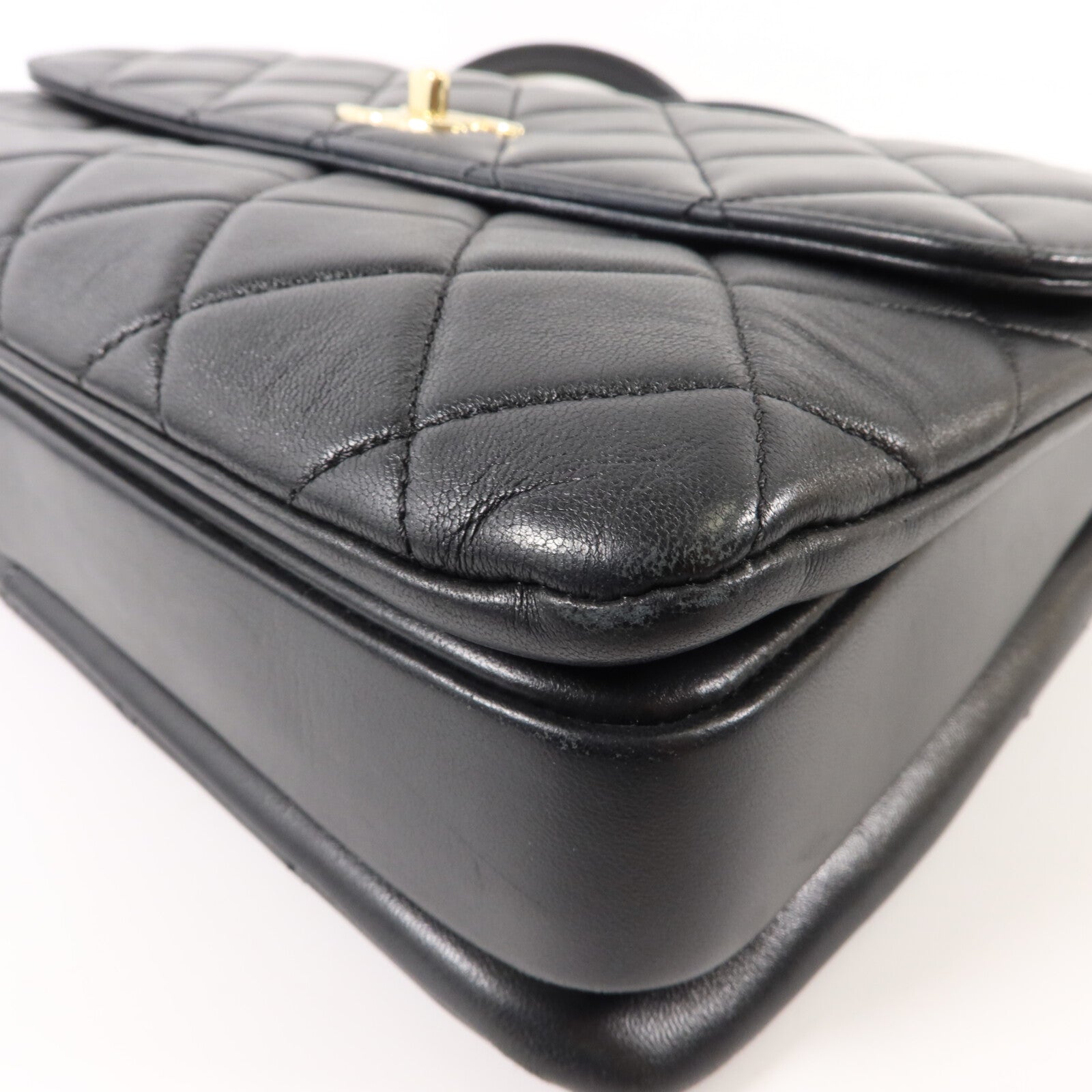 CHANEL 羊皮皮革Trendy CC Top Handle手挽肩背兩用袋