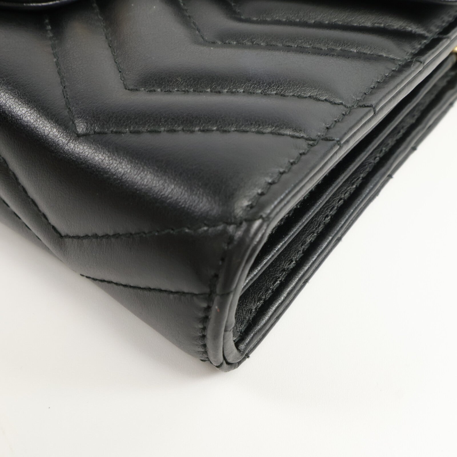 GUCCI 牛皮皮革GG Marmont Shoulder Bag鏈帶肩背袋