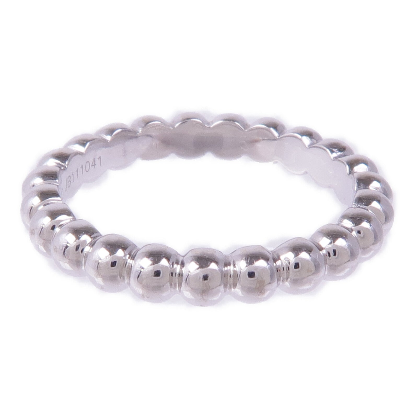 Van Cleef & Arpels 【激減優惠】18K白金Perlée pearls of Gold Ring戒指VCA#50/US#5.25
