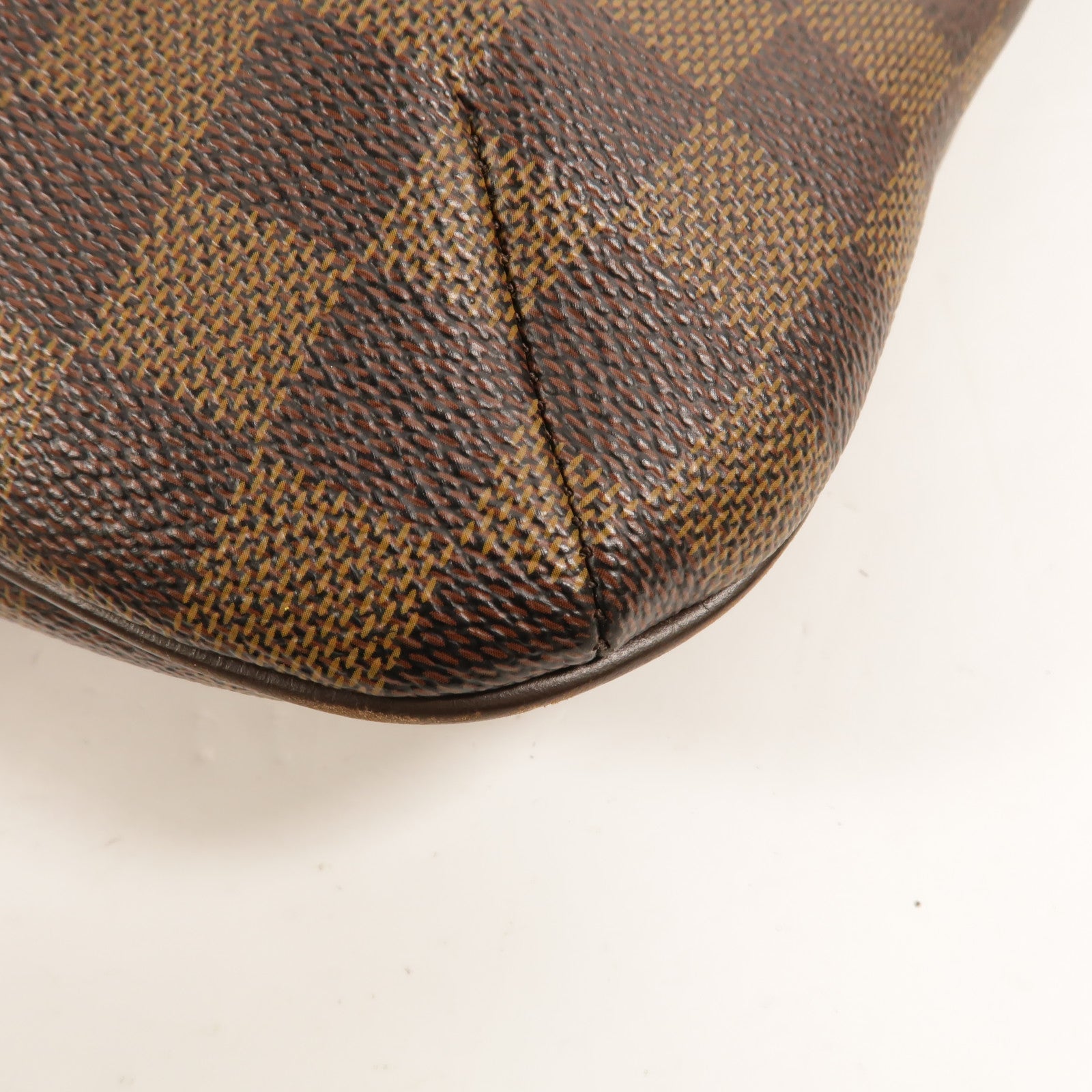LOUIS VUITTON Damier Bloomsbury PM金扣肩背袋棕色
