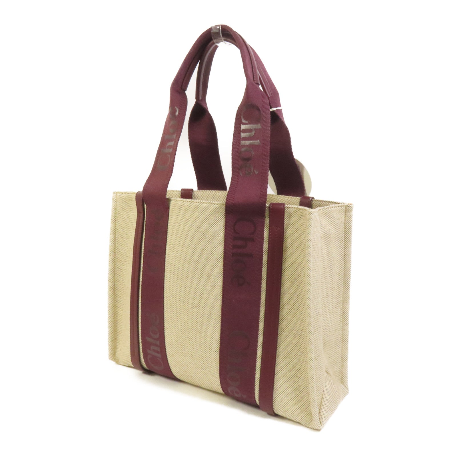 Chloe 帆布Woody Tote Medium肩背袋