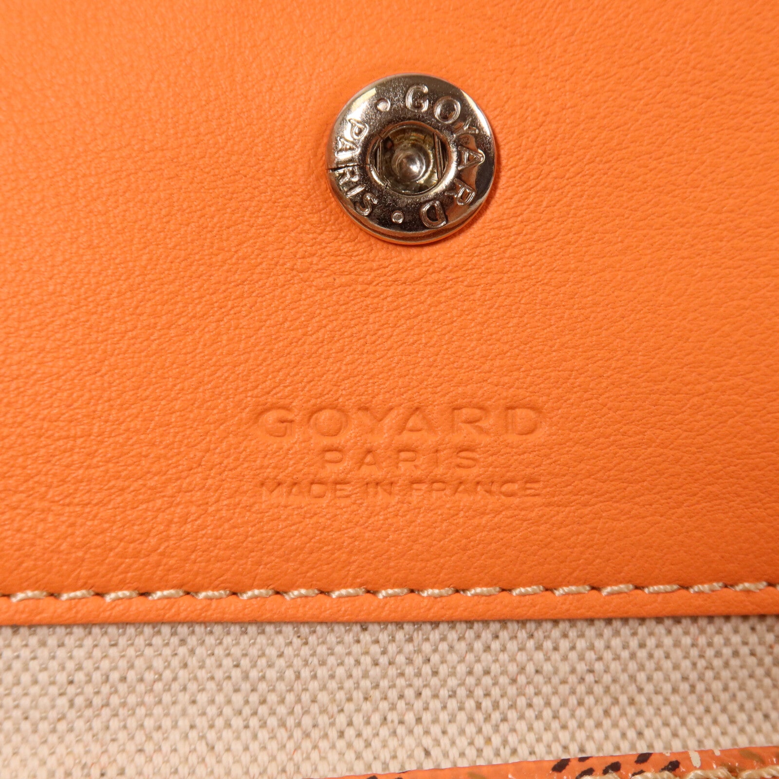GOYARD 塗層帆布/牛皮皮革Anjou PM手挽袋