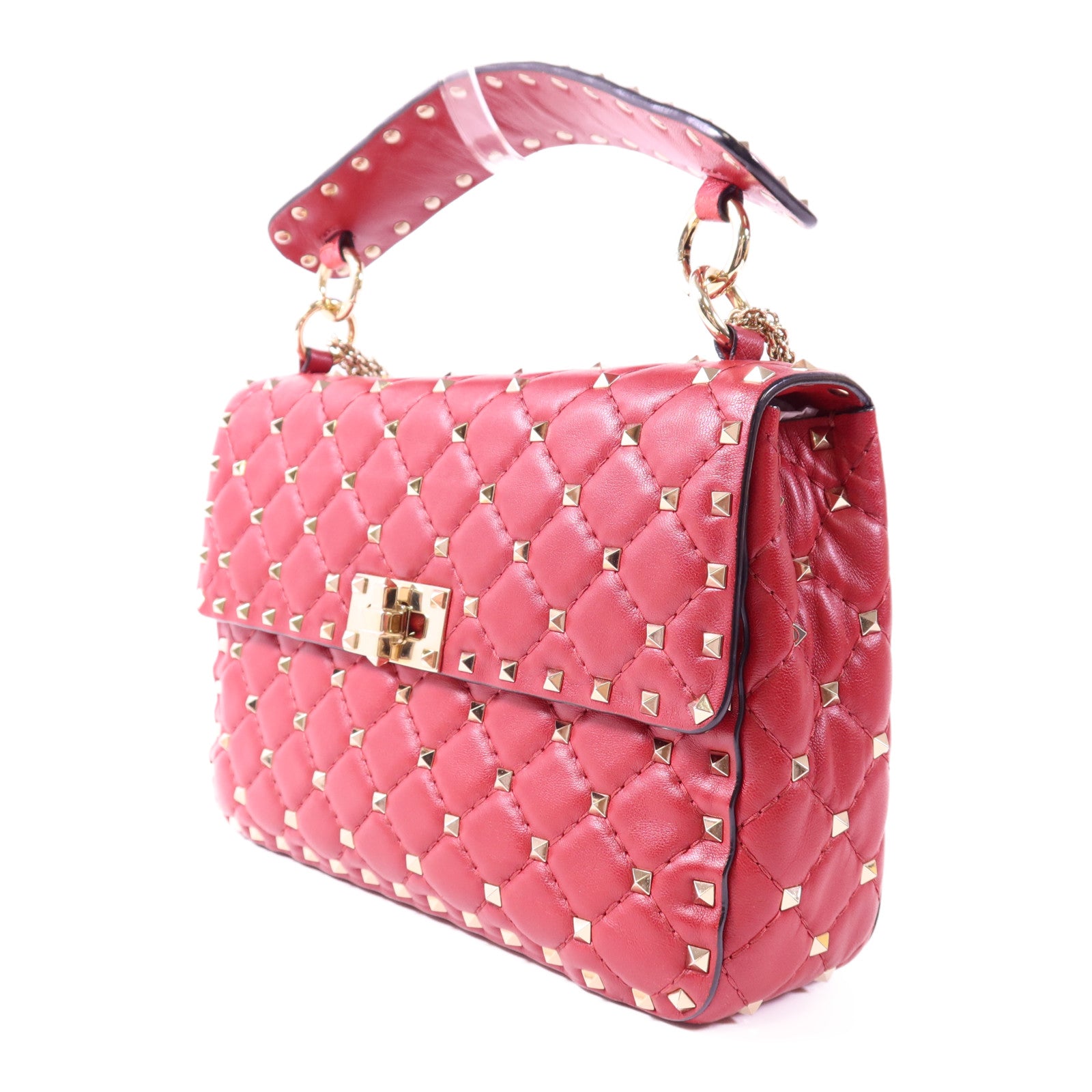 Valentino 牛皮皮革Garavani Rockstud金扣手挽肩背兩用袋