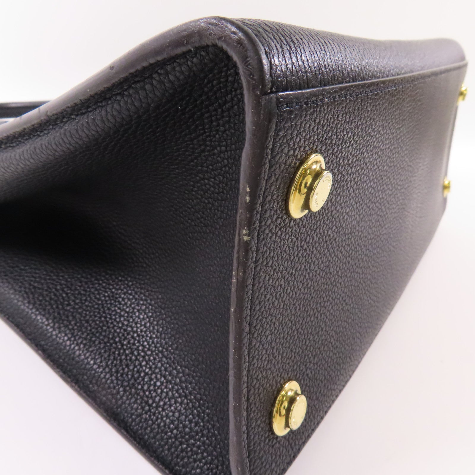 LOUIS VUITTON 皮革City Steamer MM金扣手挽肩背兩用袋